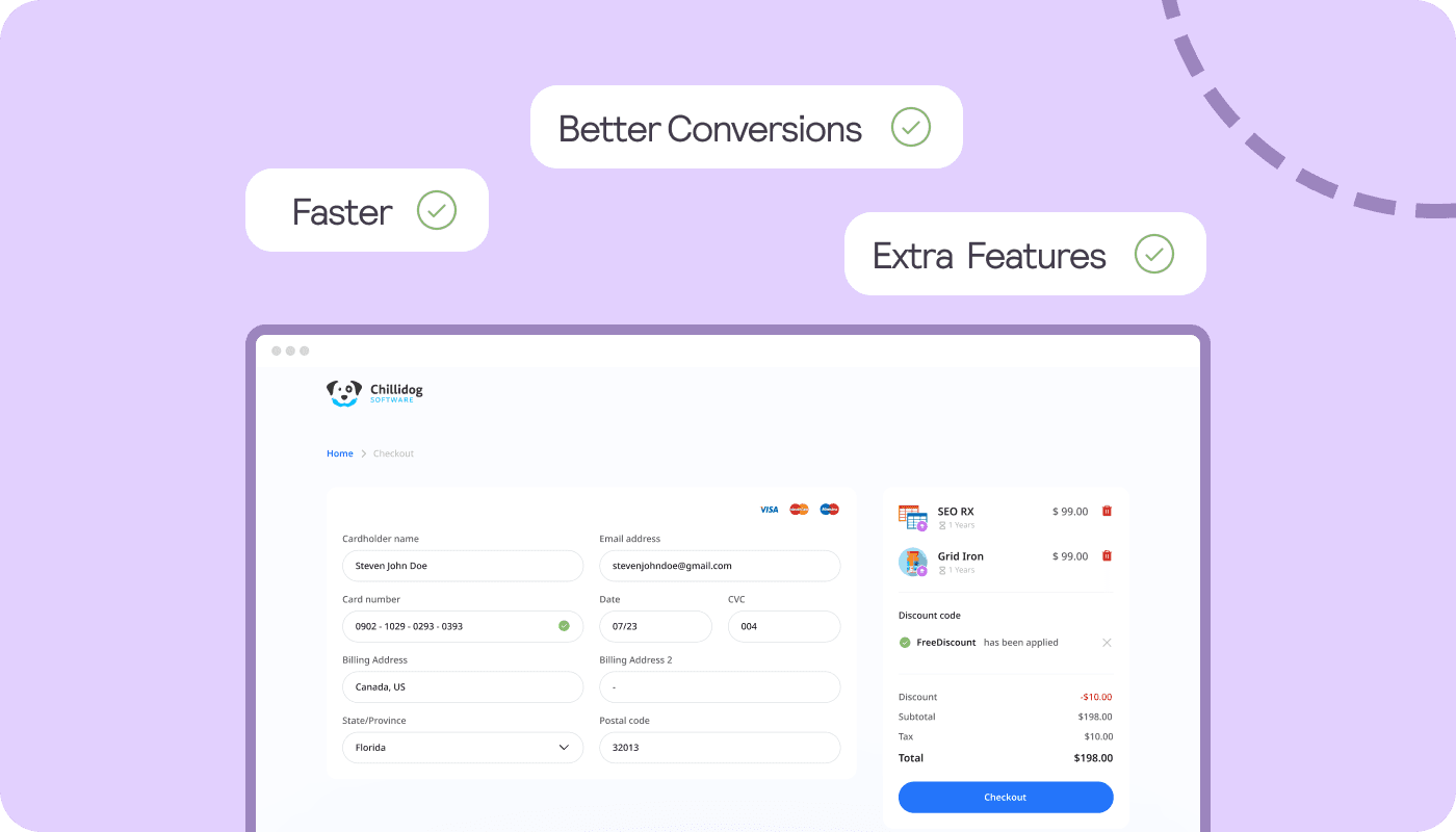 payment stripe design website