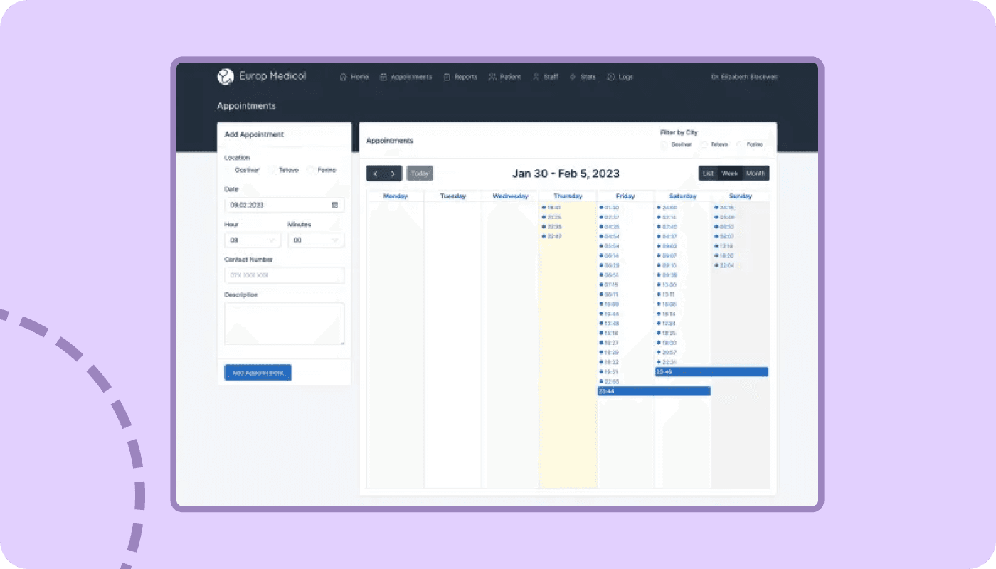medical software for appointments
