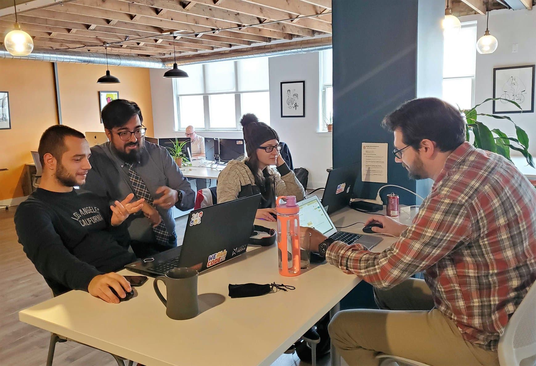 Lokman working at WeAllCode a Non Profit based in Chicago