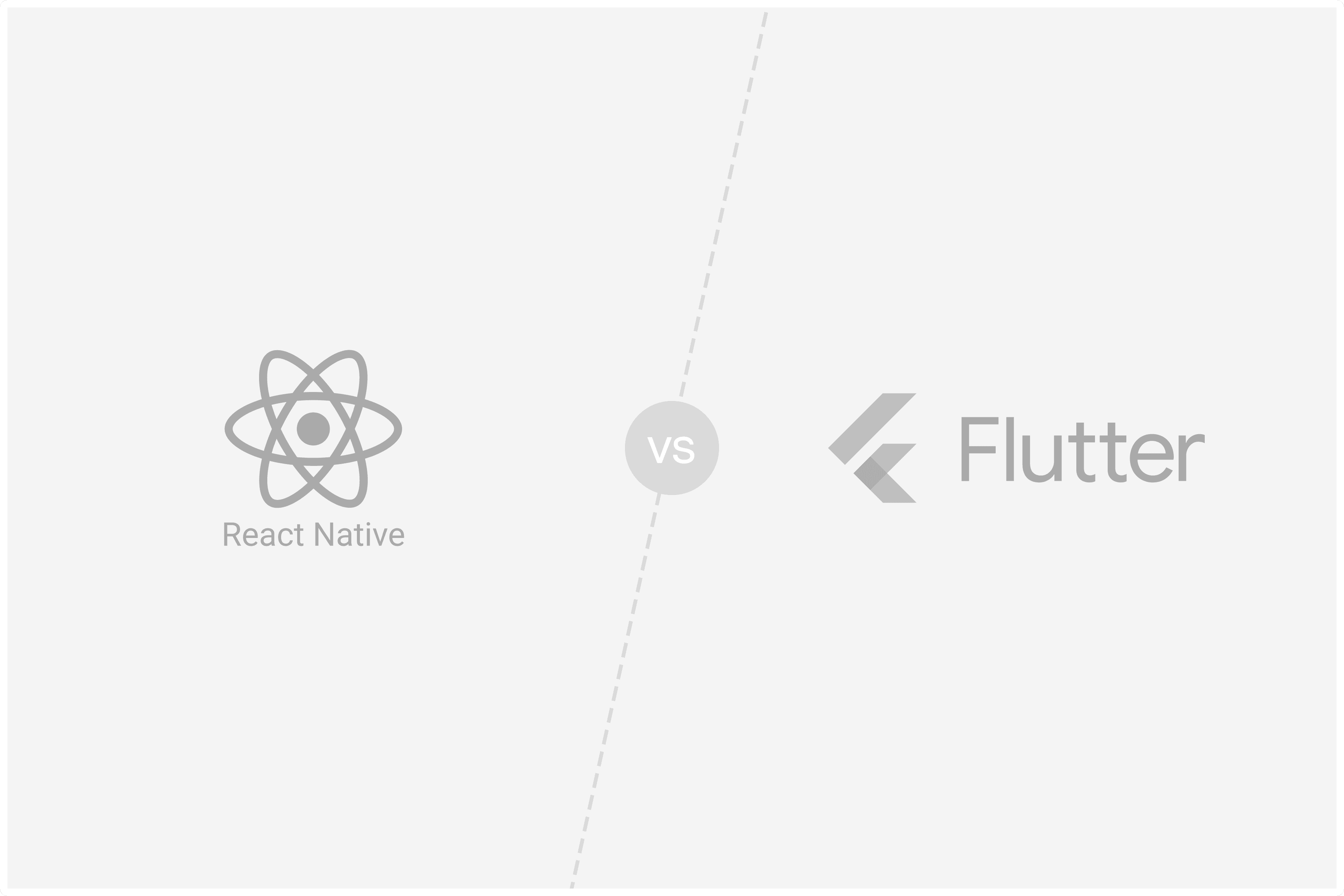 React vs Flutter apps development comparison