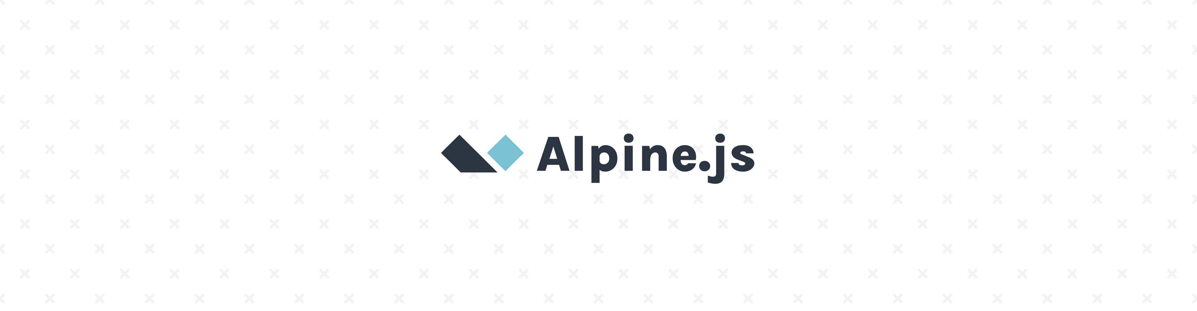 Alpine.js logo banner