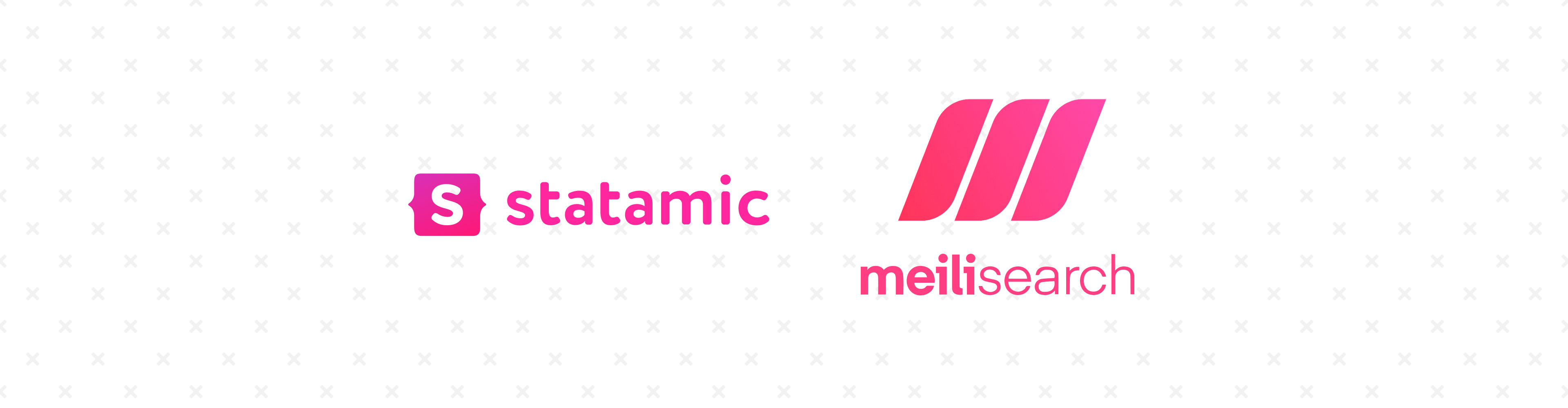 Statamic and Meilisearch logos